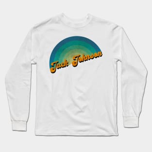 vintage retro Jack Johnson Long Sleeve T-Shirt